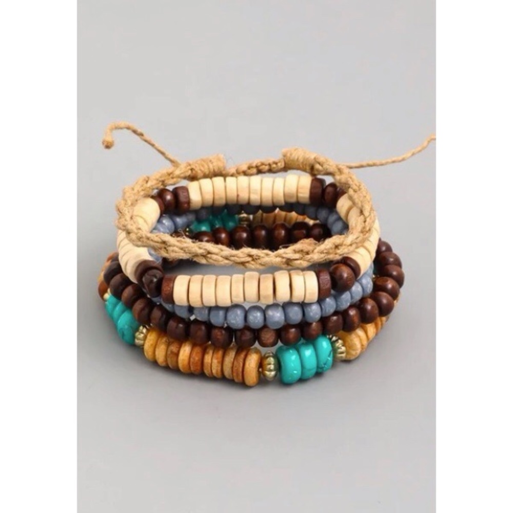 Groovy Soul Beaded Bracket Stack - Picture 4 of 4